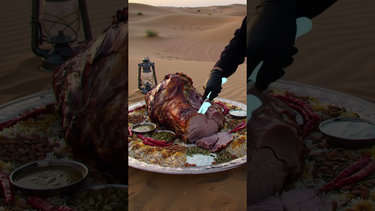🔥🐪 Arabian Desert Feast | Full Camel Roast 🍖 | Smart Foods Special ✨