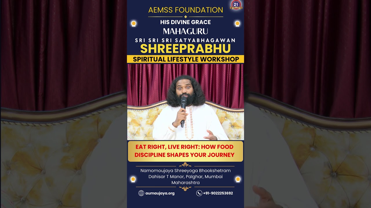 Eat Right, Live Right :How Food Discipline Shapes Your Journey|MahaGURU|Spiritual Lifestyle Workshop