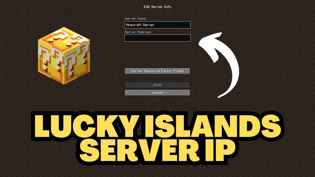 Minecraft Lucky Islands Server IP Address - YouTube