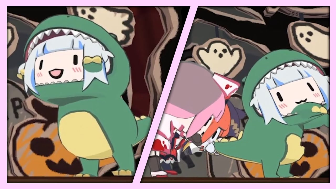 3D Dinosaur Gura is the CUTEST thing ever...