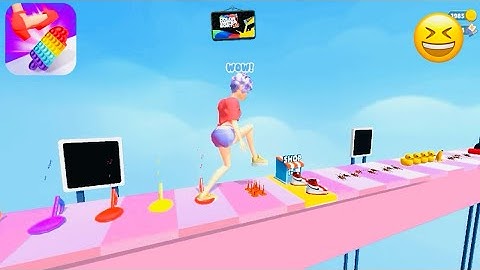 ASMR Mobile Games!! Very satisfying and relaxing ASMR step on game | Gameplay