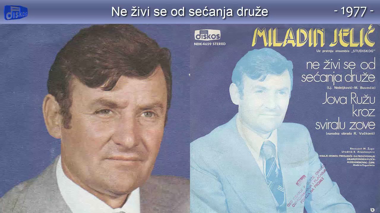 Miladin Jelic - Ne zivi se od secanja druze - (Audio 1977)