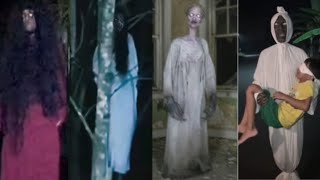 10 NYATA PENAMPAKAN HANTU TERSERAM DAN TERJELAS KUNTILANAK | POCONG DAN KUNTILANAK  MENGEJAR 