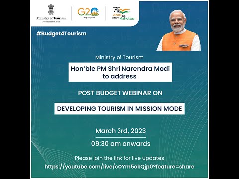 Post Budget Webinar Developing Tourism In Mission Mode
