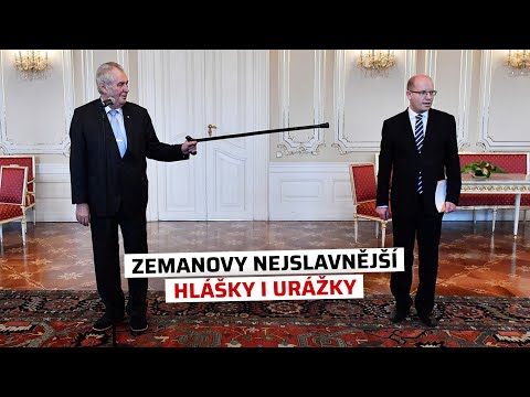 Miloš Zeman: Připomeňte si prezidentovy nejznámější hlášky i urážky