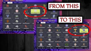 How To Change Teams In Ncaa 2K25 And Euroleague 2K25 - Nba 2K25