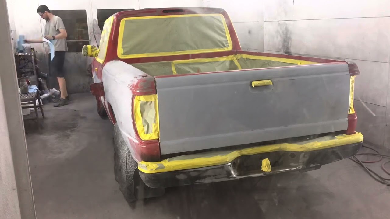 1994 Mazda B3000 repaint in.  Vermillion Red