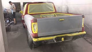 1994 Mazda B3000 repaint in.  Vermillion Red