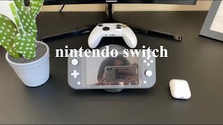 buying & unboxing nintendo switch with me 🌱 + animal crossing intro [vlog]