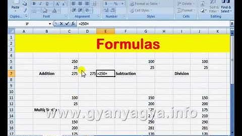 Part 5MS Excel 2007 in Hindi Urdu   Finding Average, Max, Sum, Multiplication, Subtraction & Divisio