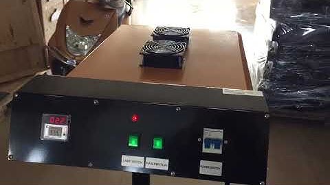 Screen printing flash dryer JM-DR-2-B HOW TO USE