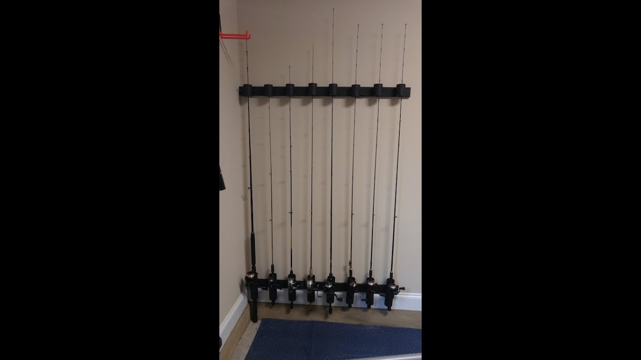 DIY Inexpensive Fishing Rod Rack - Version 1 