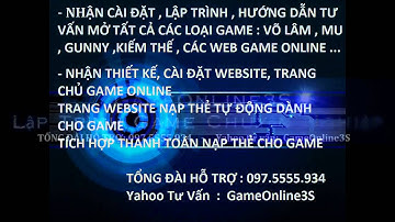 Hướng dẫn cách cài đặt game Võ Lâm Online, Cách cài đặt  Server  Jx 1 Online