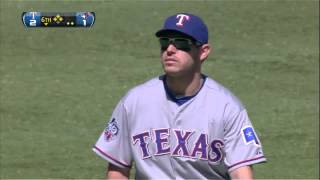 2012/08/18 Kinsler saves a run