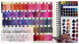 Getting to Know My Giant Palette Episode 6: PV19 | PR122 | PR122 again