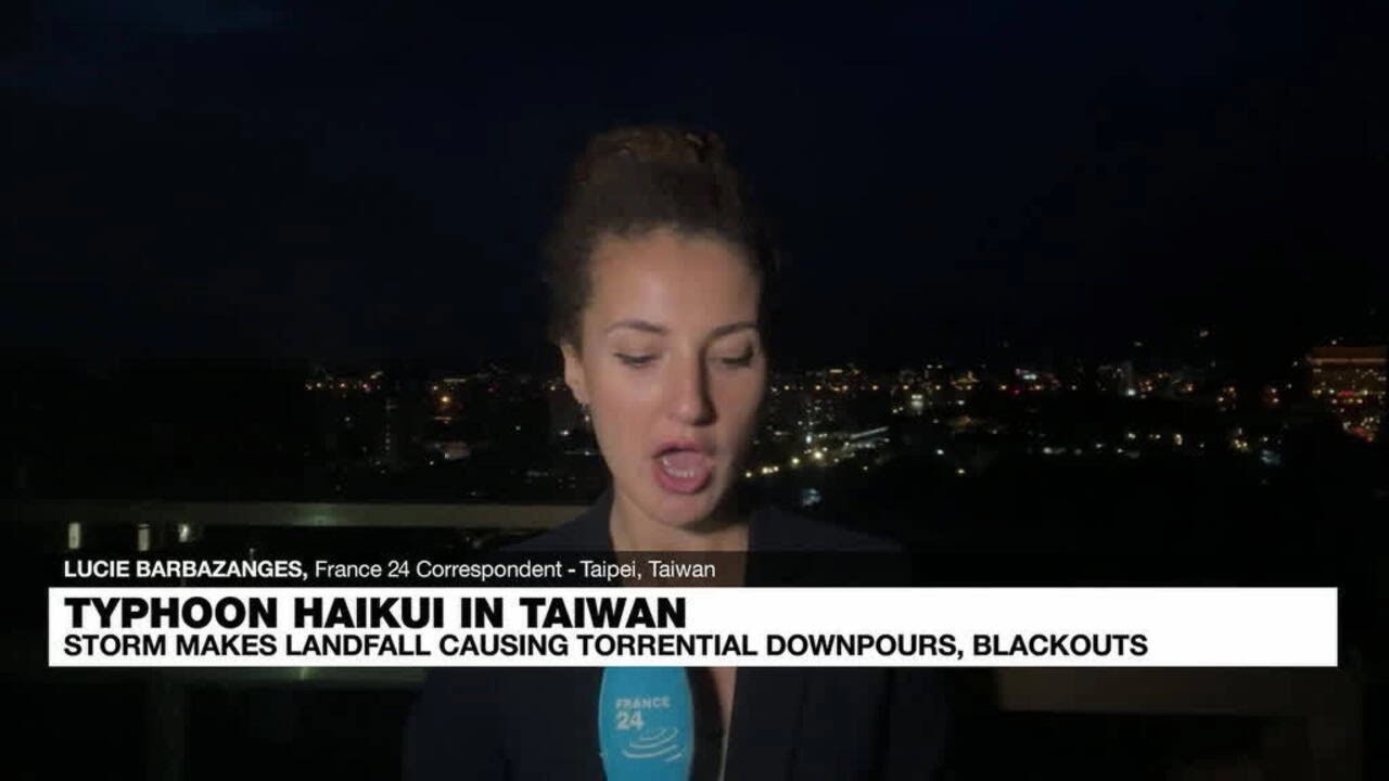 Thousands evacuated from Taiwan mountain communities as Typhoon Haikui hits • FRANCE 24 English