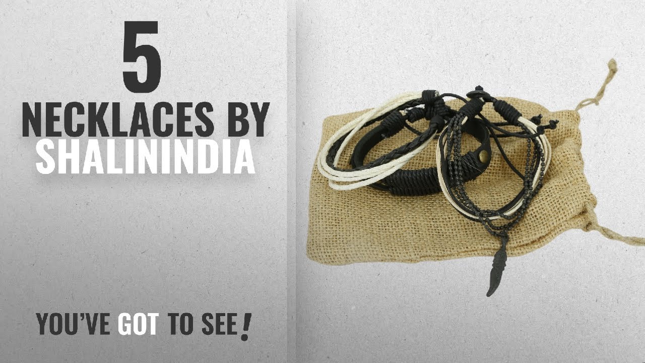 Top 10 Shalinindia Necklaces [2018]: Shalinindia Multi-Colour Fabric Leather Bracelet For Men