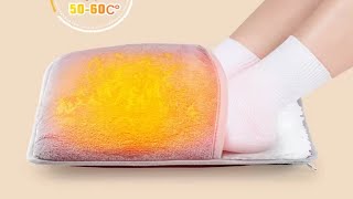 Winter Electric Foot Heating USB Charging Soft Plush Washable Foot Warmer Heater Improve Sleeping screenshot 5