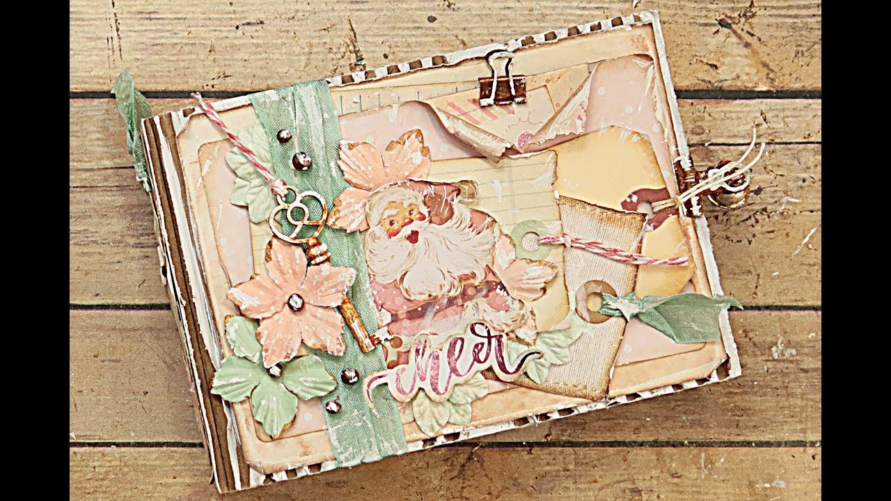 How to Embellish the Covers~Glassine Bag~Santa Baby~#2 by jenofeve designs