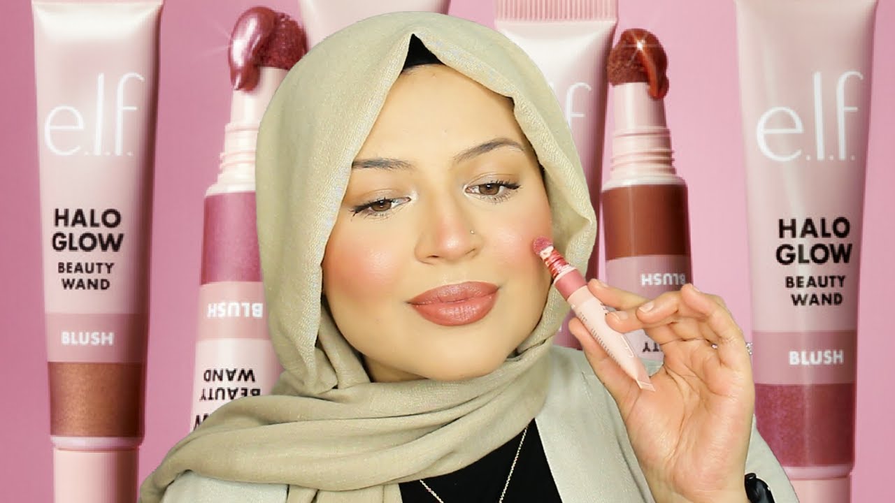 *NEW VIRAL* ELF HALO GLOW BLUSH WAND REVIEW AND TRYON! DUPE FOR CHARLOTTE TILBURY BLUSH WAND