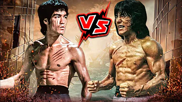 Jackie Chan Vs Bruce Lee Fight, Bruce Lee Vs Jackie Chan Fight, Jackie Chan Movies, Bruce Lee Movie