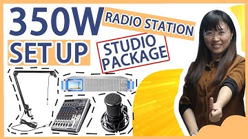 Hoe stel je een 350W radiostudio-apparatuurpakket in? Een eenvoudig display