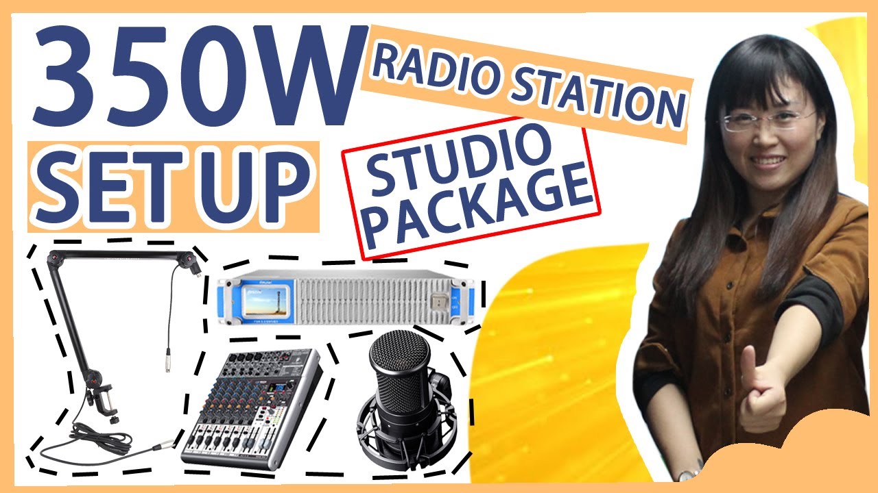 How to Set up a 350W Radio Studio Equipment Package? A Simple Display