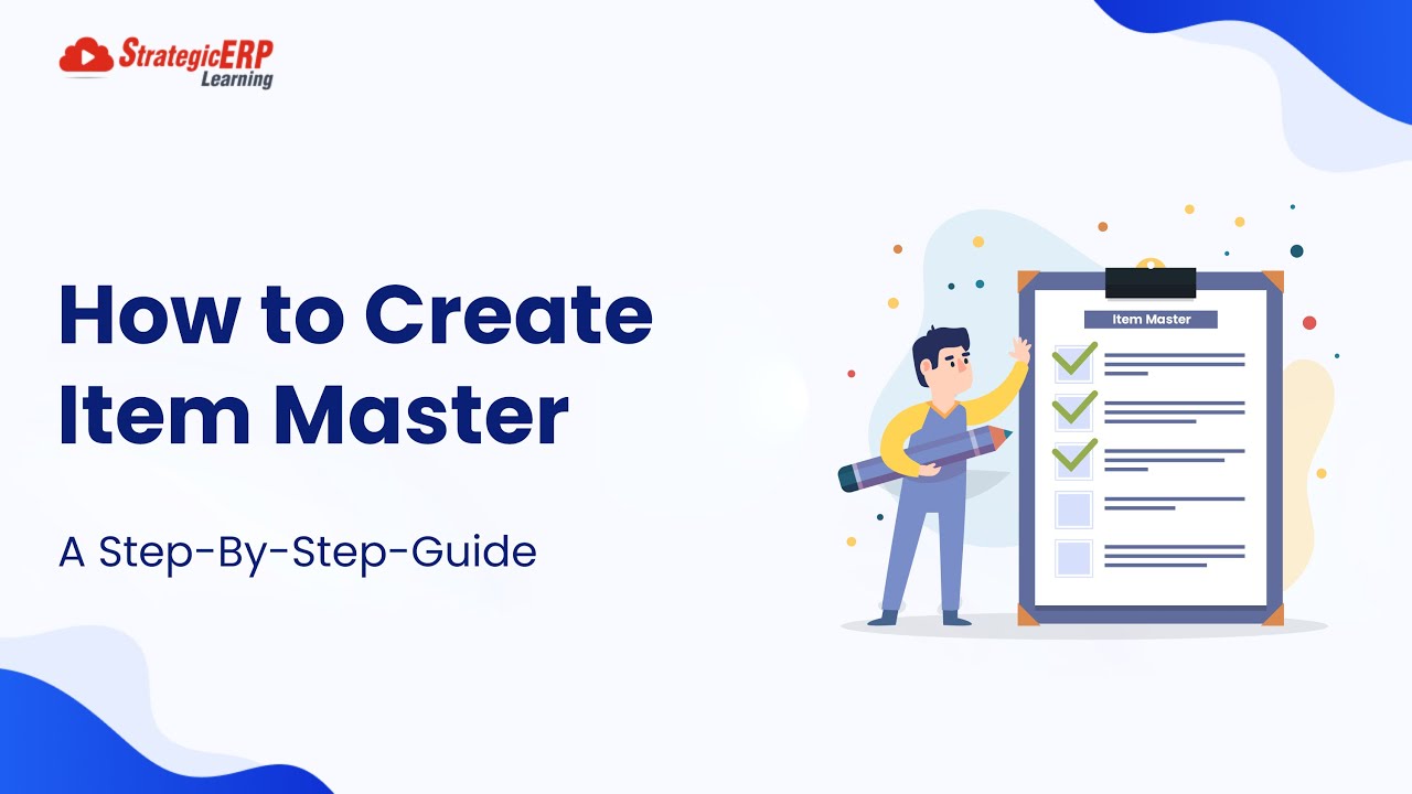 How To Create Item Master | Step-By-Step Guide - YouTube