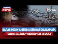 BREAKING! Kapal Induk Amerika Serikat Terbakar Hebat, Ruangan Laundry Hangus Jadi Puing