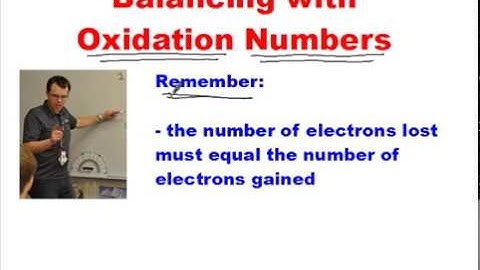 Balancing with Oxidation Numbers - LD Industries Chemistry 30