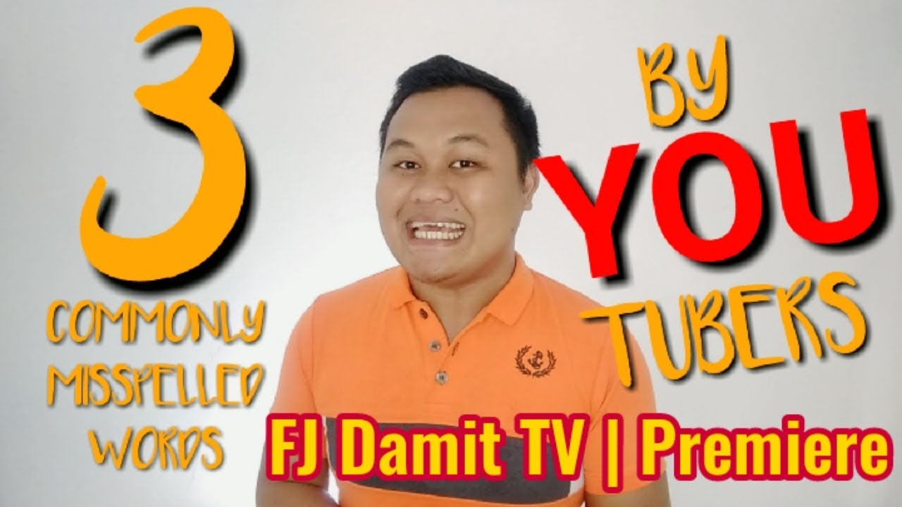 COMMONLY MISSPELLED WORDS BY FILIPINO YOUTUBERS Simpleng English With 
