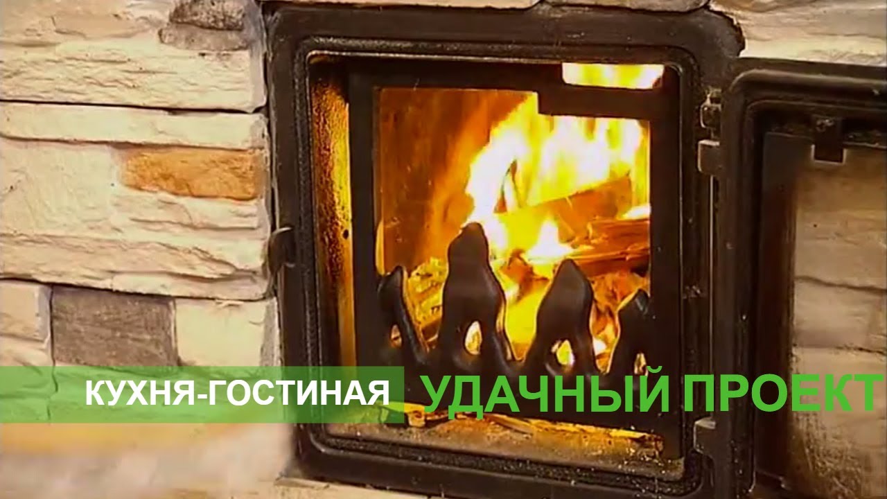 боксерские перчатки Кухня-гостиная со старинной печью - Удачный проект - Интер