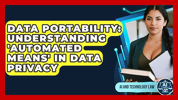 Data Portability: Understanding 