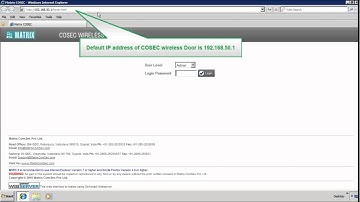 How To connect COSEC Wireless DOOR to the COSEC Server Using Wi-Fi Network