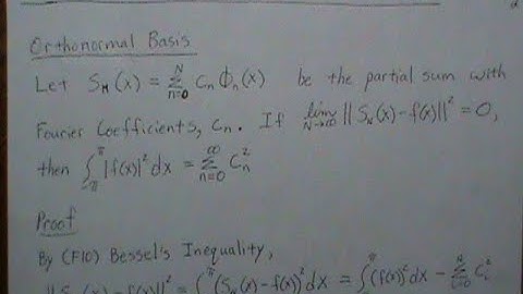 Fourier Series: Parseval