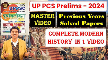 UP PCS Prelims Complete Modern History PYQ (2011-2023) In 1 Video  #decodeexam
