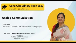 Video # 338 - Analog Communication - Analog Signal Characteristics -Frequency, Bandwidth, Power