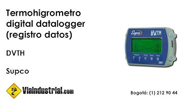 Termohigrómetro digital data-logger (registro datos) DVTH