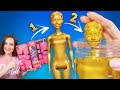 Барби из ЗОЛОТА?😱 25 сюрпризов Barbie Color Reveal AA (афроамериканка)
