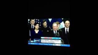 Mayor Bloomberg speaks about Hurricane Sandy damage on Tuesday, October 30th.
