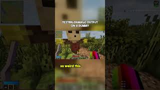 Testing Damage Output on Dummies