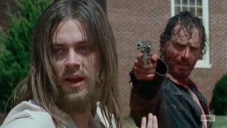 The Walking Dead 6X11 - Rick Kills A Hilltop Member Hd - Knots Untie