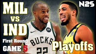 🛑PLAYOFFS - GAME 5 - Indiana PACERS vs Milwaukee BUCKS - NBA 2K24