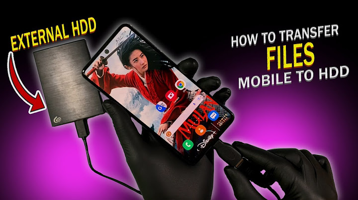 Transfer files from android phone to external hard drive