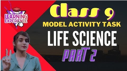 Model activity task 2021 life science class 9 part 2 | west bengal board