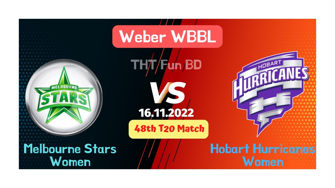 Melbourne Stars Women vs Hobart Hurricanes Women, Weber WBBL T20 Live