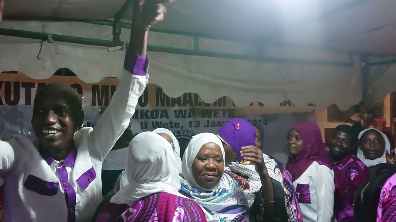 Mkesha wa Pandisha bendera mpya Wete.