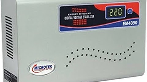 Microtek EM 4090 (899-080-4090) 90-300V Digital Voltage Stabilizer (Metallic Grey)
