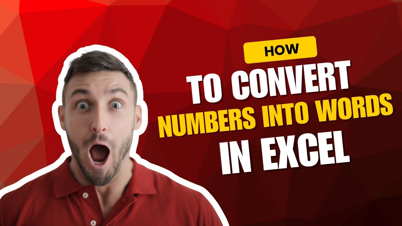 How to convert numbers into words in excel - YouTube