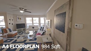 Bent Tree Trails Apartments - Dallas Tx - A4 Floorplan